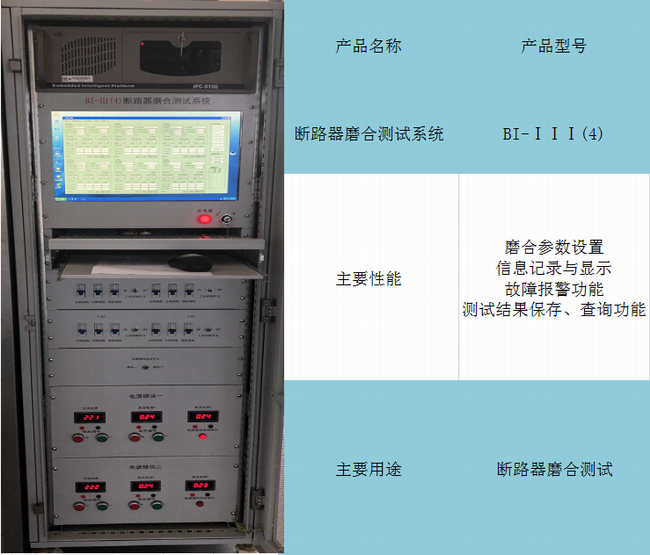 BI-III(4) circuit breaker run-in test system(图1)